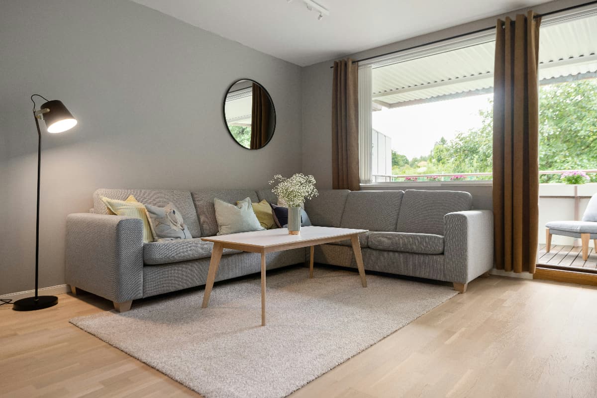 Zenith Contemporary L-Shape Couch view 1